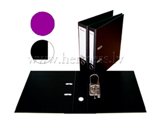 Mape reistrs A4, 75mm, neapkalts, PP+PP, gaii violeta, X FILE.